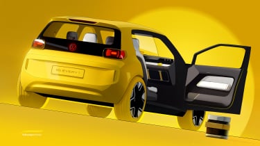 Volkswagen ID Every1 concept car rear sketch