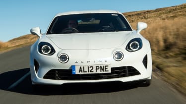 Alpine A110 coupe nose tracking 