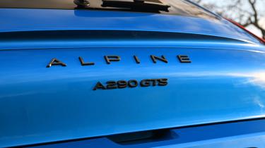 Alpine A290 boot badge