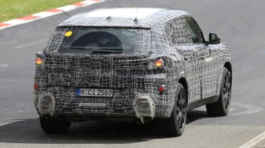 2022 BMW X8 SUV prototype - rear 3/4 dynamic 