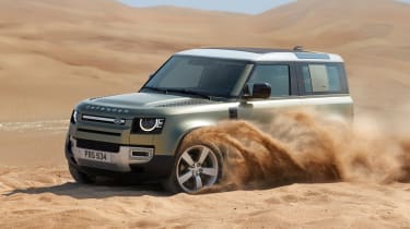 Land Rover Defender in the desert