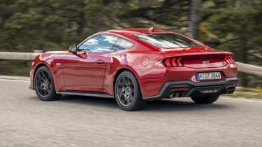 Ford Mustang driving