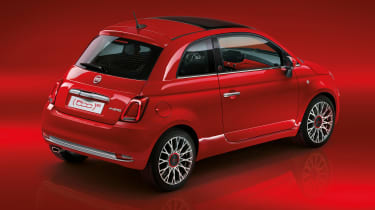 Fiat 500 RED rear