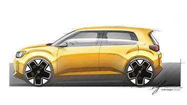 Volkswagen ID Every1 concept car side sketch