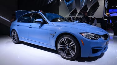 BMW M3 saloon 2014 front quarter static