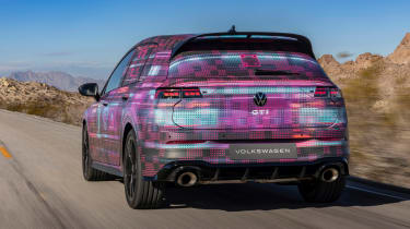 VW Golf GTI tracking rear quarter