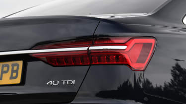 Audi A6 saloon rear lights