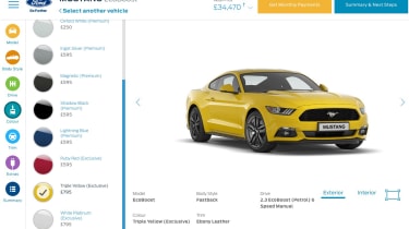Ford configurator mustang