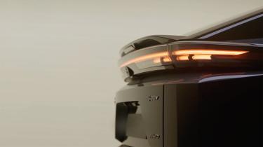 Toyota electric SUV teaser tail light