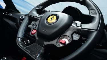 Ferrari 488 Spider convertible steering wheel