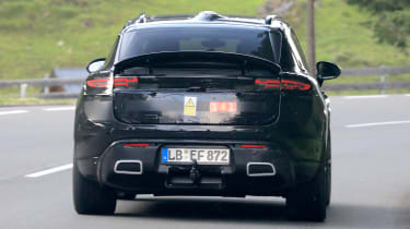 2023 Electric Porsche Macan rear spy