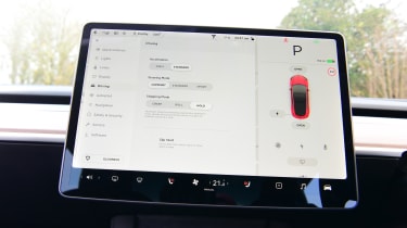 Tesla Model 3 saloon touchscreen