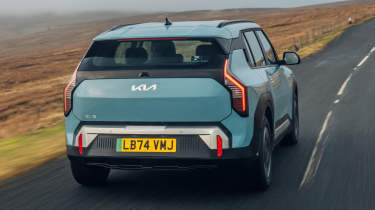 Kia EV3 rear quarter driving