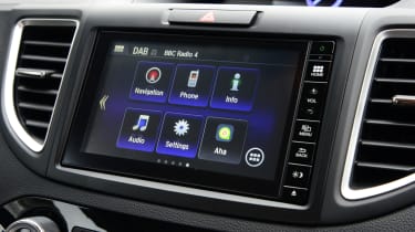 Despite dated graphics the infotainment system allows plenty of ways to connect a smartphone or music player