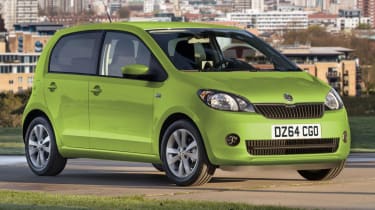 Green Skoda Citigo