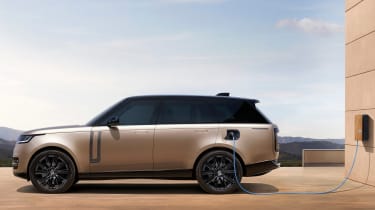 2022 Range Rover SUV - side view charging 
