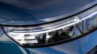 Vauxhall Grandland UK headlight closeup