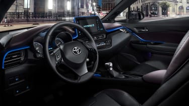 The raised driving position is a defining characteristic of SUVs like the C-HR