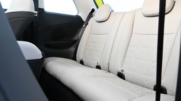 Fiat 500e rear seats