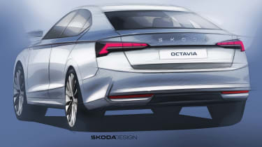 Skoda Octavia facelift sketch