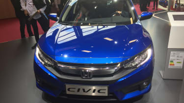 The new Civic displays the Japanese company&#039;s distinctive new grille design