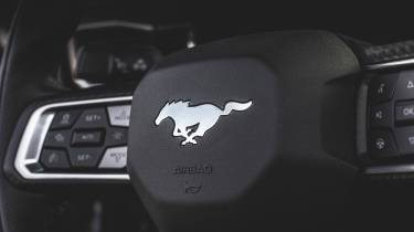 Ford Mustang steering wheel logo