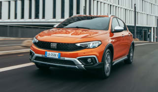 2020 Fiat Tipo Cross - front 3/4 view moving 