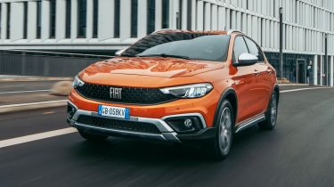 2020 Fiat Tipo Cross - front 3/4 view moving 