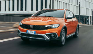 2020 Fiat Tipo Cross - front 3/4 view moving