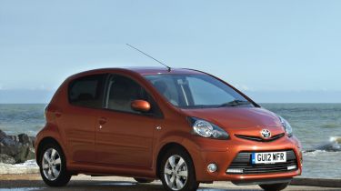 Toyota Aygo Fire 2013 city car front static