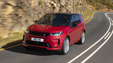 Facelifted Land Rover Discovery Sport - front driving 