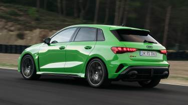 Audi RS 3 rear 3/4 tracking