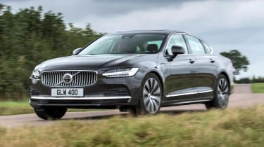 Volvo S90 driving - front view