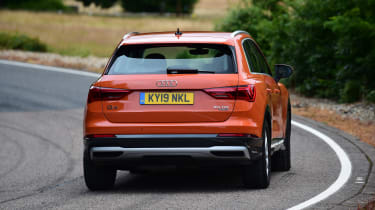 Audi Q3 SUV driving - rear