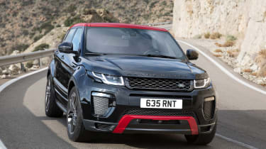The red and black Land Rover Range Rover Evoque Ember special edition was unveiled in 2016