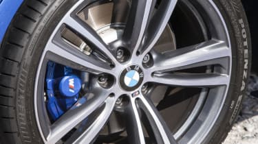 M Sport models are fitted with large alloy wheels and run-flat tyres, which can make the ride quite firm