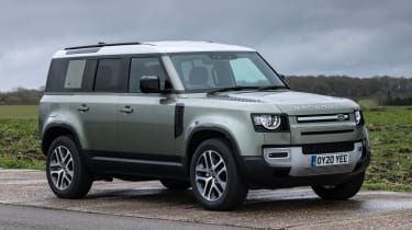 Land Rover Defender SUV lay-by