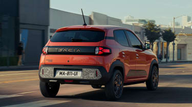 Dacia Spring rear quarter