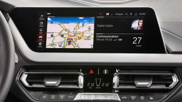 BMW M135i infotainment screen