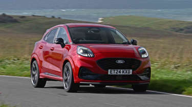 Ford Puma ST facelift front dynamic