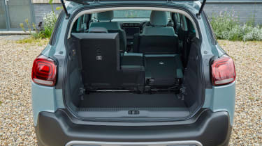 Citroen C3 Aircross SUV boot with seats folded