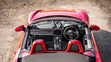 Porsche 718 Boxster convertible cabin