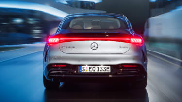 2021 Mercedes EQS rear tracking 