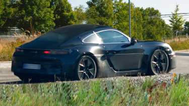 Porsche Cayman Electric rear quarter