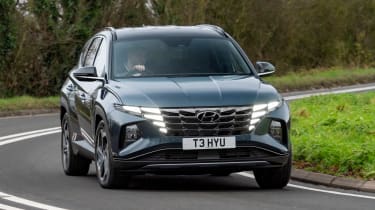 Hyundai Tucson SUV front cornering