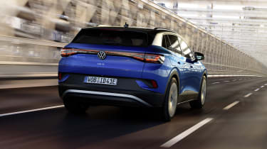 2021 Volkswagen ID.4 driving - rear view