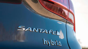 Hyundai Santa Fe SUV rear badge
