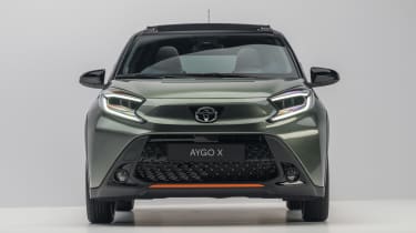 Toyota Aygo X front end view