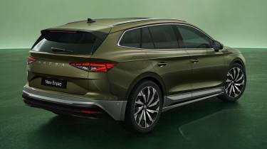 2025 Skoda Enyaq SUV rear quarter