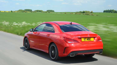 The CLA takes inspiration from the larger, E-Class-based Mercedes CLS